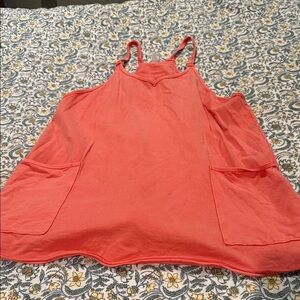 Coral Sleeveless Jumpsuit